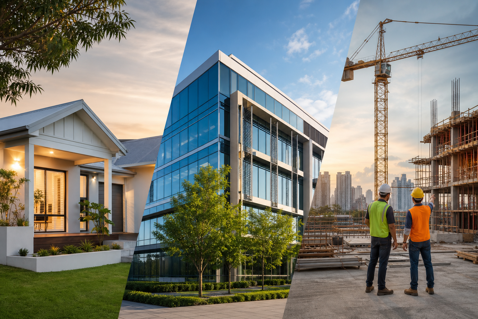 Residential, commercial and development property sectors
