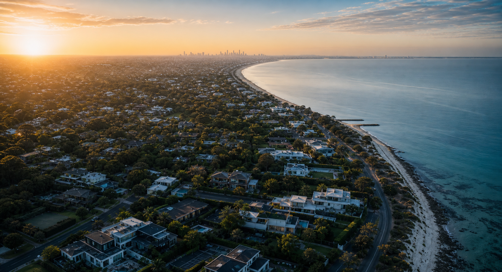 Coastal commercial corridor